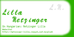 lilla metzinger business card